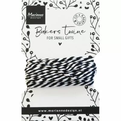 FICELLE BICOLORE TWINE NOIR / BLANC