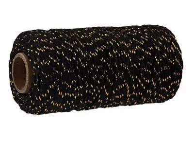 FICELLE BICOLORE TWINE NOIR / OR