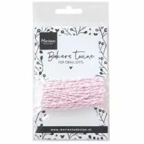 FICELLE BICOLORE TWINE ROSE PALE / BLANC
