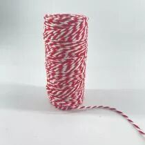 FICELLE BICOLORE TWINE ROUGE