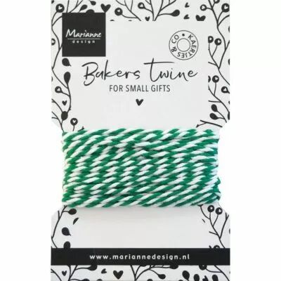 FICELLE BICOLORE TWINE VERT / BLANC