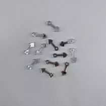 FLIPETTE COEUR EN PLEXI 3MM ARGENT