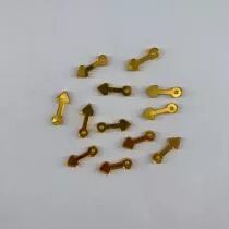 FLIPETTE COEUR EN PLEXI 3MM OR JAUNE