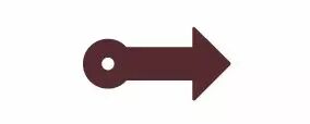 FLIPETTE FLECHE EN PLEXI BORDEAUX