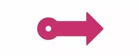 FLIPETTE FLECHE EN PLEXI ROSE