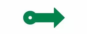 FLIPETTE FLECHE EN PLEXI VERT