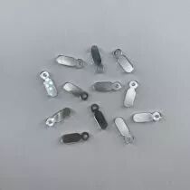 FLIPETTE RECTANGLE EN PLEXI 3MM ARGENT