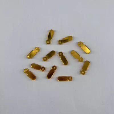 FLIPETTE RECTANGLE EN PLEXI 3MM OR JAUNE