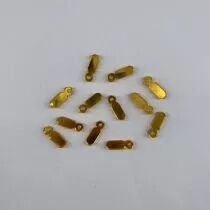 FLIPETTE RECTANGLE EN PLEXI 3MM OR JAUNE