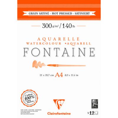 Fontaine bloc coll 2 cts 12F A4 300g grain satin