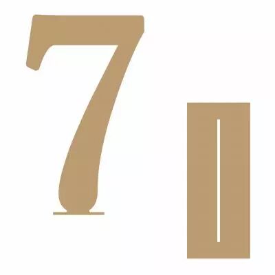 GRAND CHIFFRE 21,8 CM + SUPPORT MDF 3 MM 7