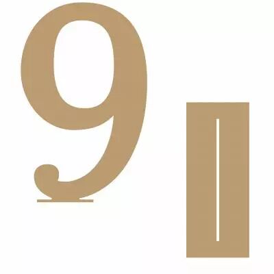 GRAND CHIFFRE 21,8 CM + SUPPORT MDF 3 MM 9