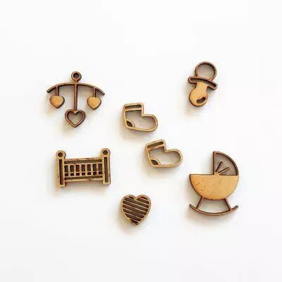 GRAND LOT EMBELLISSEMENTS BOIS - ENFANT CHAMBRE