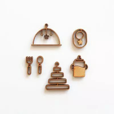 GRAND LOT EMBELLISSEMENTS BOIS - ENFANT REPAS