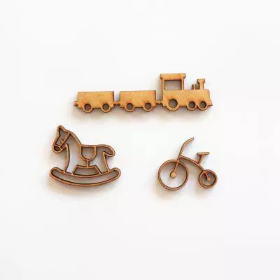 GRAND LOT EMBELLISSEMENTS BOIS - ENFANT TRAIN ET JEUX
