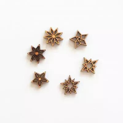 GRAND LOT EMBELLISSEMENTS BOIS - ETOILES