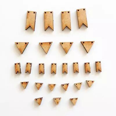 GRAND LOT EMBELLISSEMENTS BOIS - FANIONS