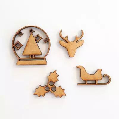 GRAND LOT EMBELLISSEMENTS BOIS - NOEL 2