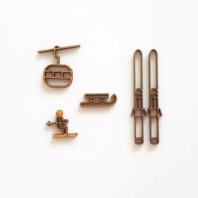GRAND LOT EMBELLISSEMENTS BOIS - SKI