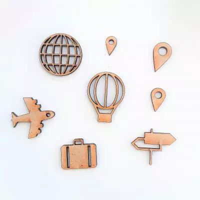 GRAND LOT EMBELLISSEMENTS BOIS - VOYAGE