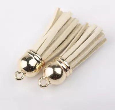 GRAND POMPON 38MM OR - BEIGE
