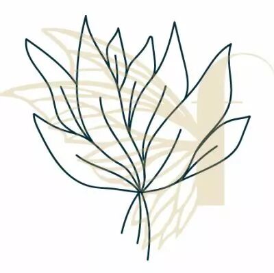 GRAND TAMPON NON MONTE BOUQUET DE FEUILLES