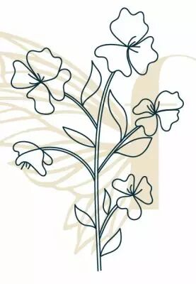 GRAND TAMPON NON MONTE FLEURS DANSANTES