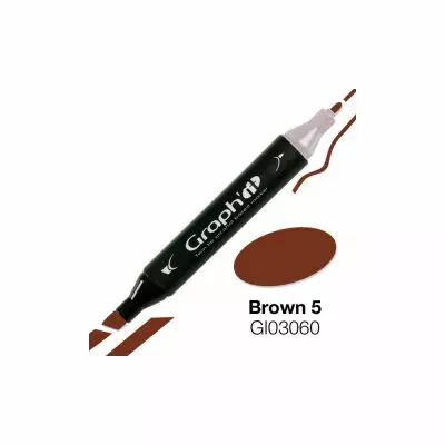 GRAPH\'IT Marqueur alcool 03060 - BROWN 5