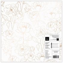 Heidi Swapp Care Free Specialty Paper 12\ X12\  Champagne gold foil on vellum