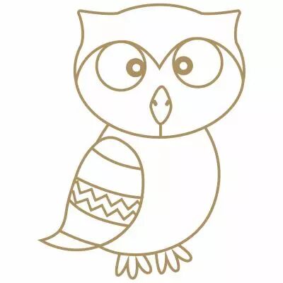 HIBOU INDIEN GEANT A DECORER MDF 3 MM