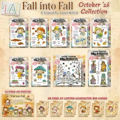 Janet Klein Fall into Fall Stamp Bundle + Free Poster and Bio Cards