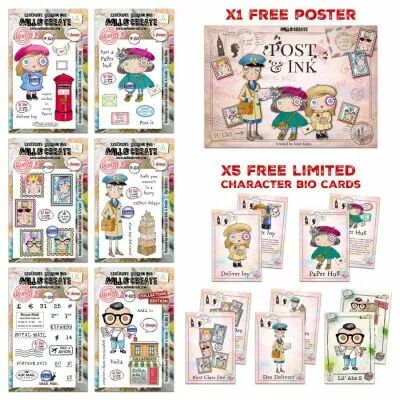 Janet Klein Post & Ink Stamp Bundle - AALL and Create