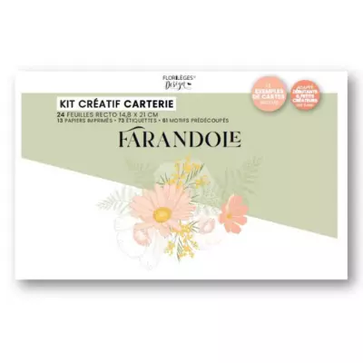 Kit cr�atif 12 cartes farandole