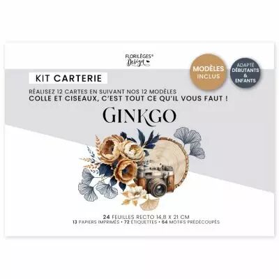 Kit cr�atif 12 cartes GINKGO