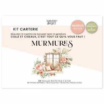 Kit cr�atif 12 cartes MURMURES