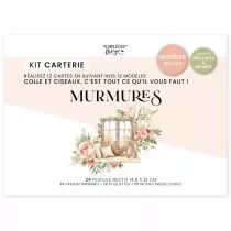 Kit cr&eacute;atif 12 cartes MURMURES