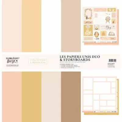 Kit papier uni DUO GIRL