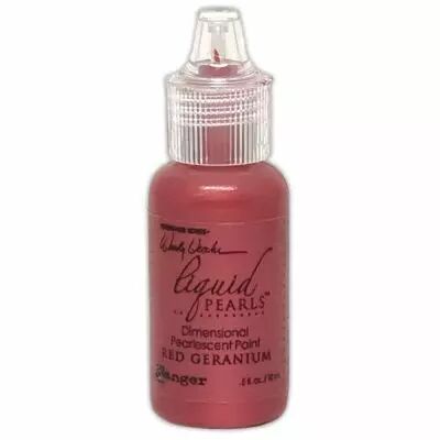 Liquid Pearls Dimensional Pearlescent Paint .5oz Red Geranium