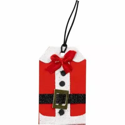 Little Birdie Christmas Gift Tag 10/Pkg Santa Jacket