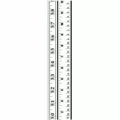 LONGUE PLAQUE A EMBOSSER REGLE 6,3 x 30,4 cm