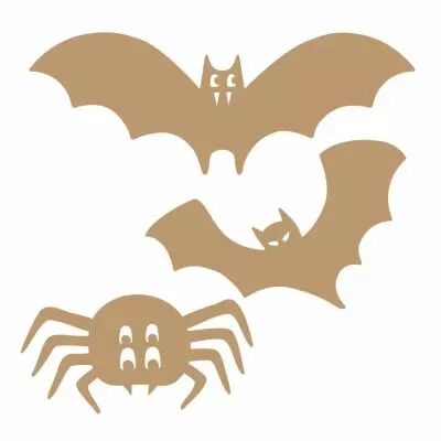 LOT 3 EMBELLISSEMENTS BOIS - CHAUVE SOURIS ET ARAIGNEE