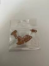 LOT DE 10 FLIPETTES EN M&Eacute;TAL TERRACOTTA