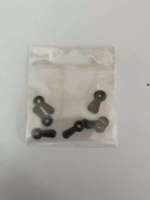 LOT DE 10 FLIPETTES METAL ANTHRACITE
