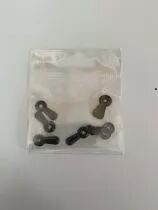 LOT DE 10 FLIPETTES METAL ANTHRACITE