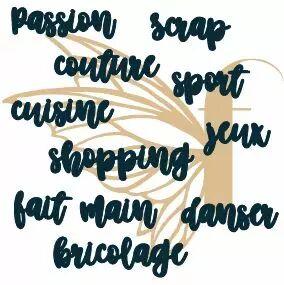 Lot de 11 dies mots \ passion\ 
