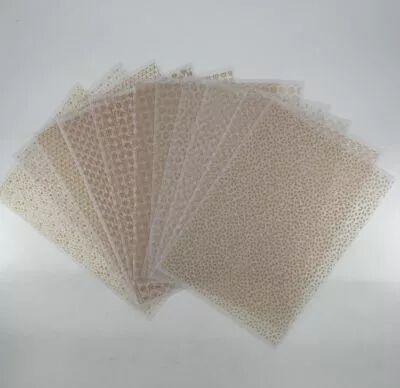 LOT DE 12 CALQUES IMPRIM�S MOTIFS PROJECT LIFE \ FEE TA VIE\ 
