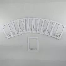 LOT DE 12 CARTES PROJECT LIFE CADRES MOTS DE L\'ANN&Eacute;E - BLANC