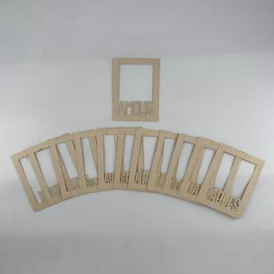 LOT DE 12 CARTES PROJECT LIFE CADRES MOTS DE L\'ANN�E - KRAFT