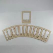 LOT DE 12 CARTES PROJECT LIFE CADRES MOTS DE L\'ANN&Eacute;E - KRAFT