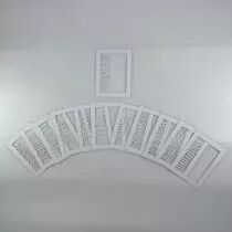 LOT DE 12 CARTES PROJECT LIFE CADRES MOTS DE LA PHOTO - BLANC